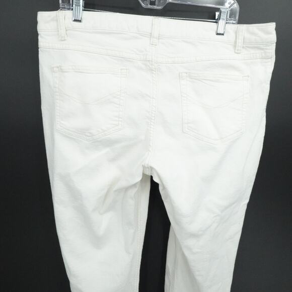 J Jill Pants Womens 16 White Denim Stretch Skinny Casual Classic - Picture 10 of 12